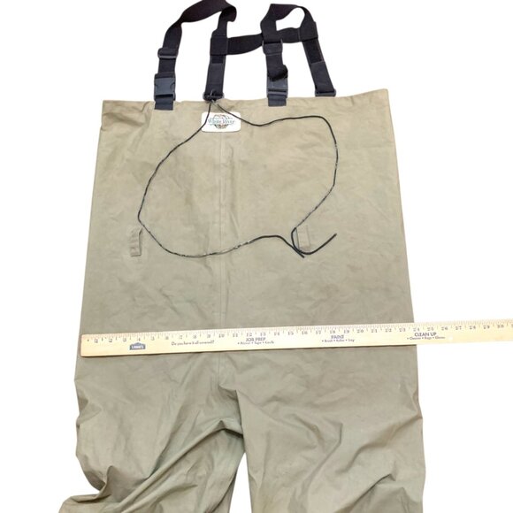 White River Fly Shop Chest Waders Sz L Straps Neoprene Boot Foot Fly Fishing - Picture 7 of 8